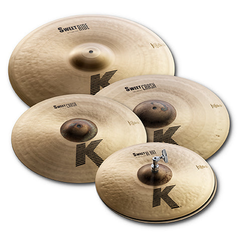 Zildjian K Sweet Cymbal Pack -15" Hats, 17" & 19" Crashes, 21" Ride