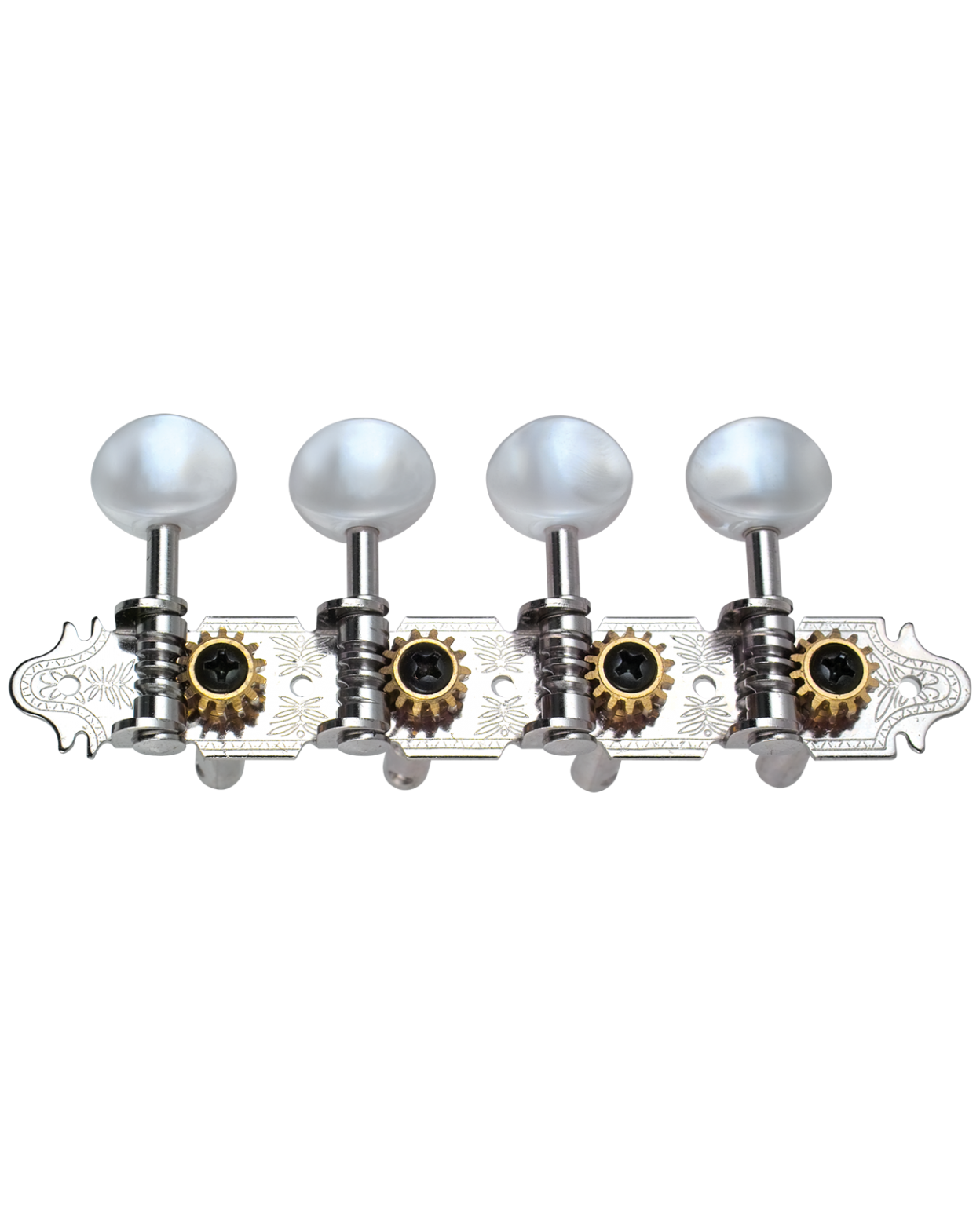 Golden Gate M-121 A-Model Mandolin Tuners – 2 Planks (4+4) – Nickel