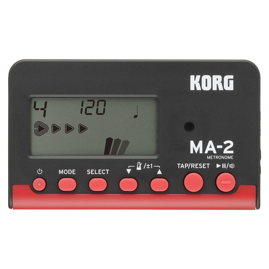 Korg MA-2 Digital LCD Metronome - Black/Red