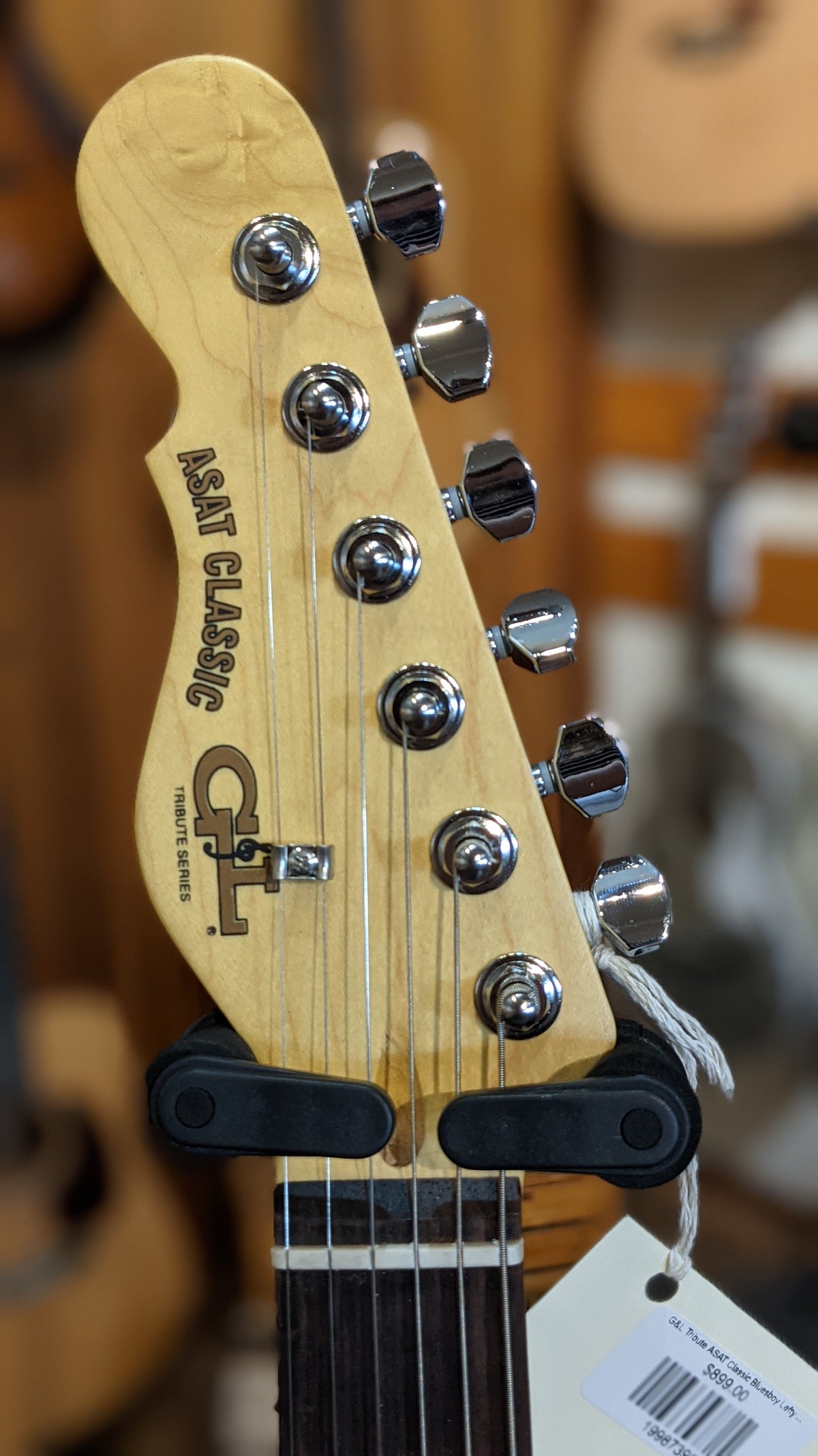 G&L Tribute ASAT Classic Bluesboy Lefty - Tobacco Sunburst