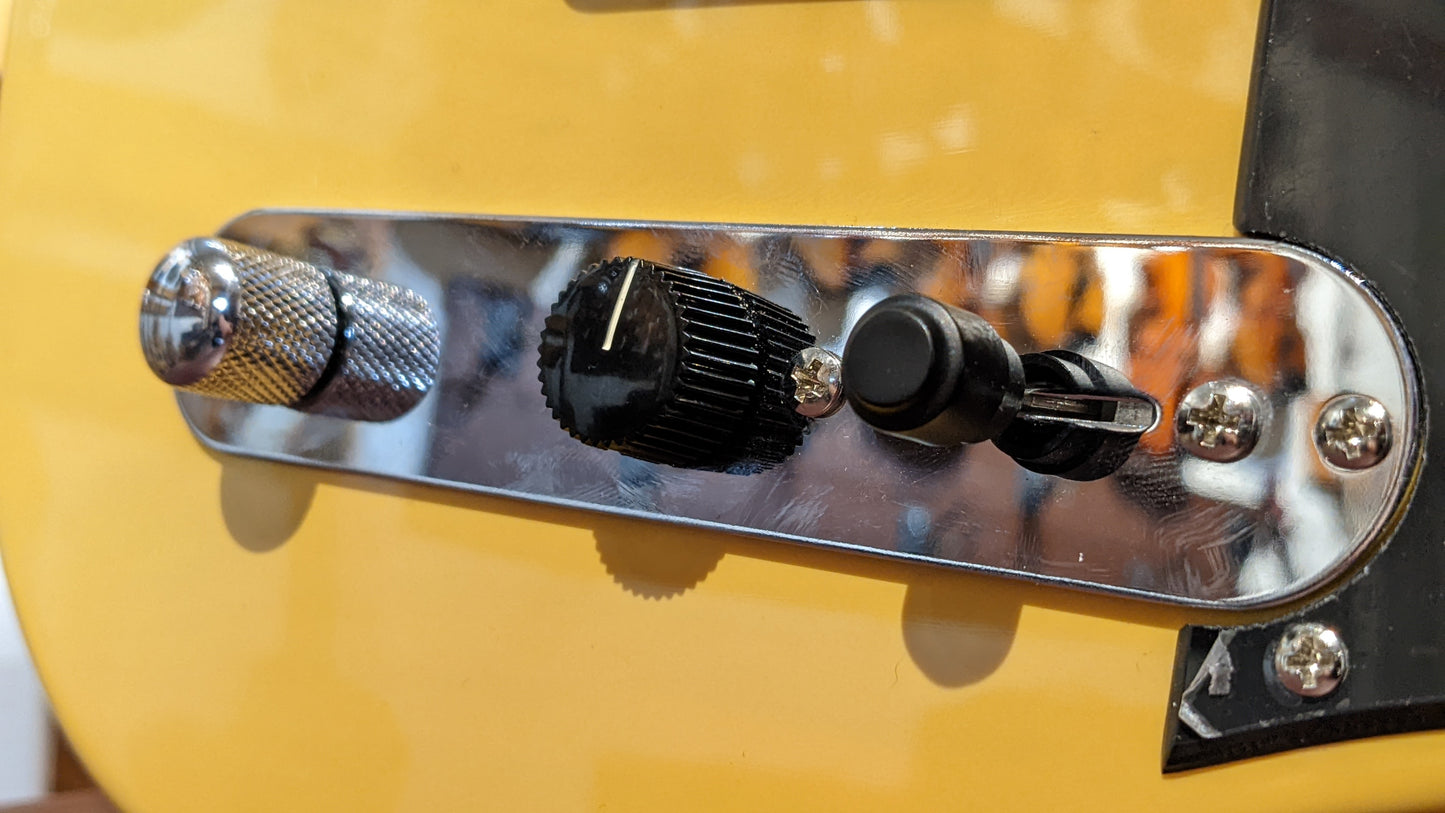 More Better MB1041 Vintage Style Knob w/ Set Screw & Brass Insert - Black, Pack of 2