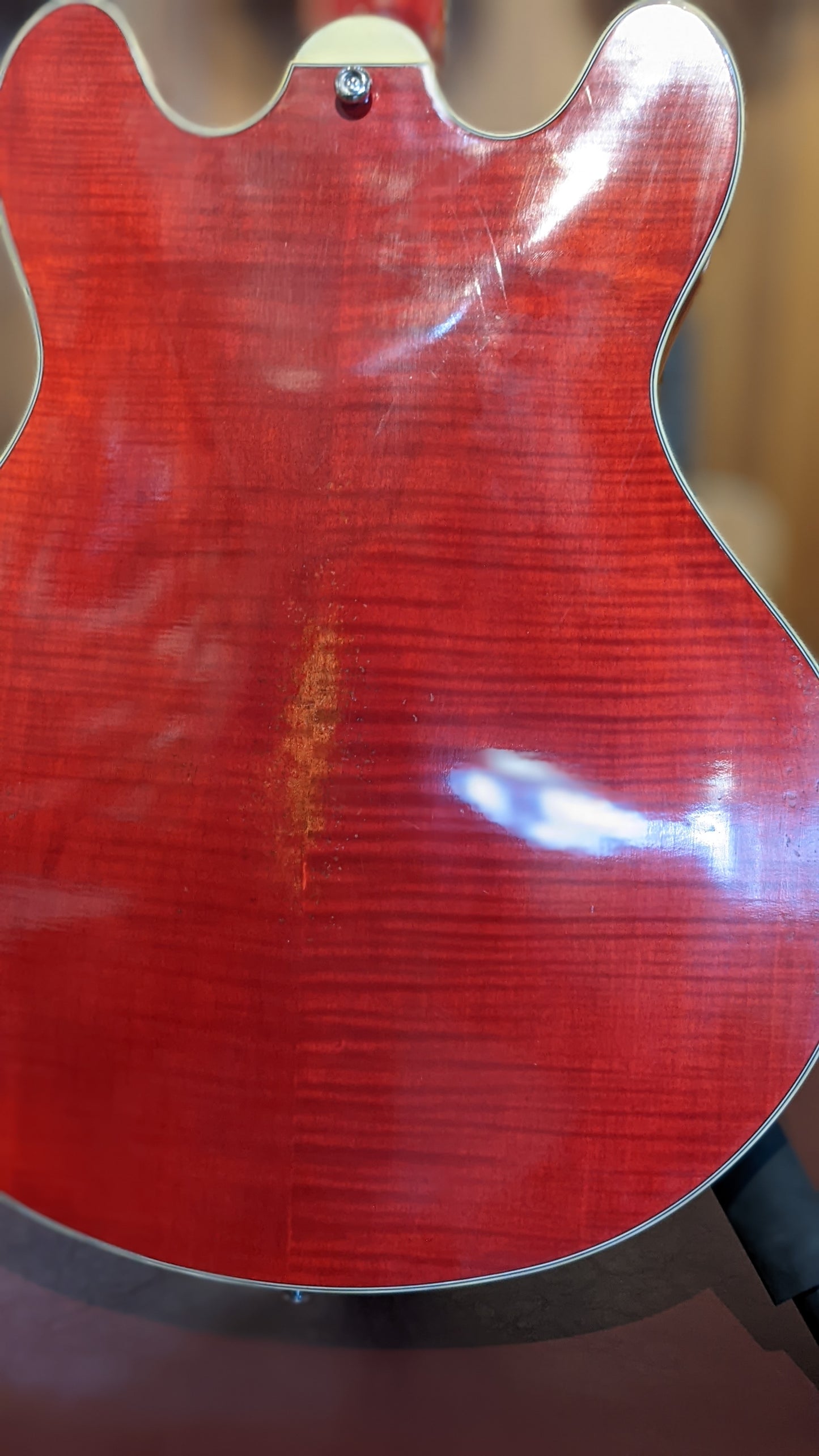 Eastman T59/V-RD Thinline Deluxe Semi Hollow Electric Guitar w/ Case