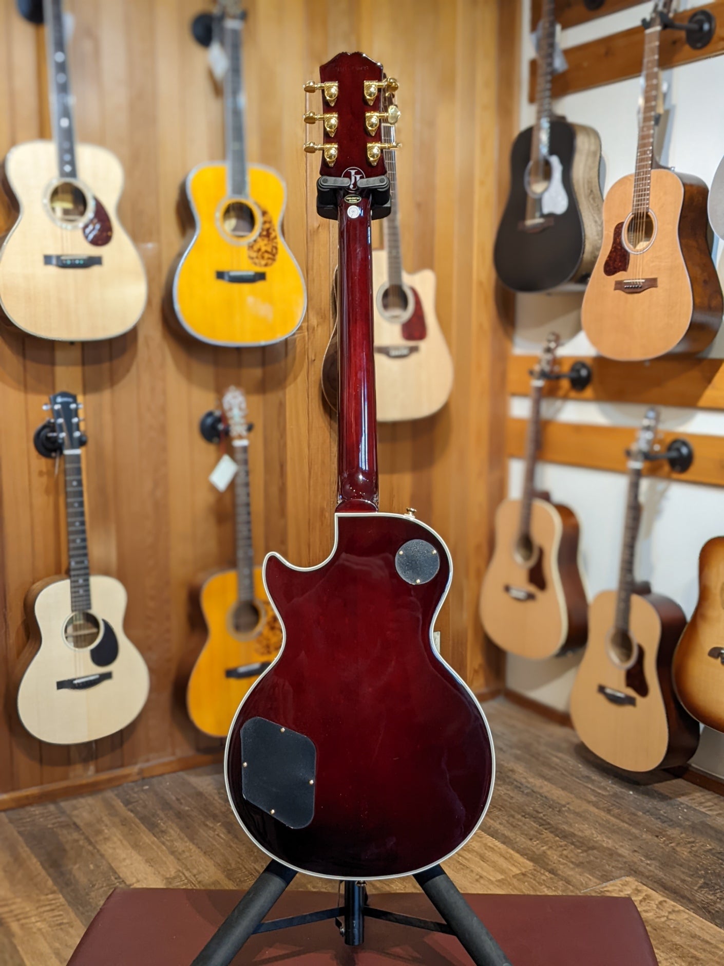 Epiphone Jerry Cantrell Wino Les Paul Custom Outfit - Dark Wine Red w/Case (Serial #21111524608)