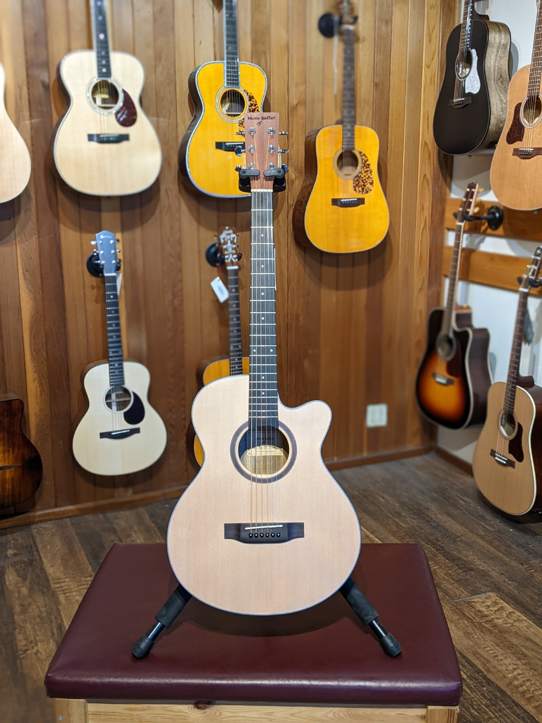 More Better Big Junior Acoustic Guitar w/ L.R. Baggs Element Active Pickup & Gig Bag