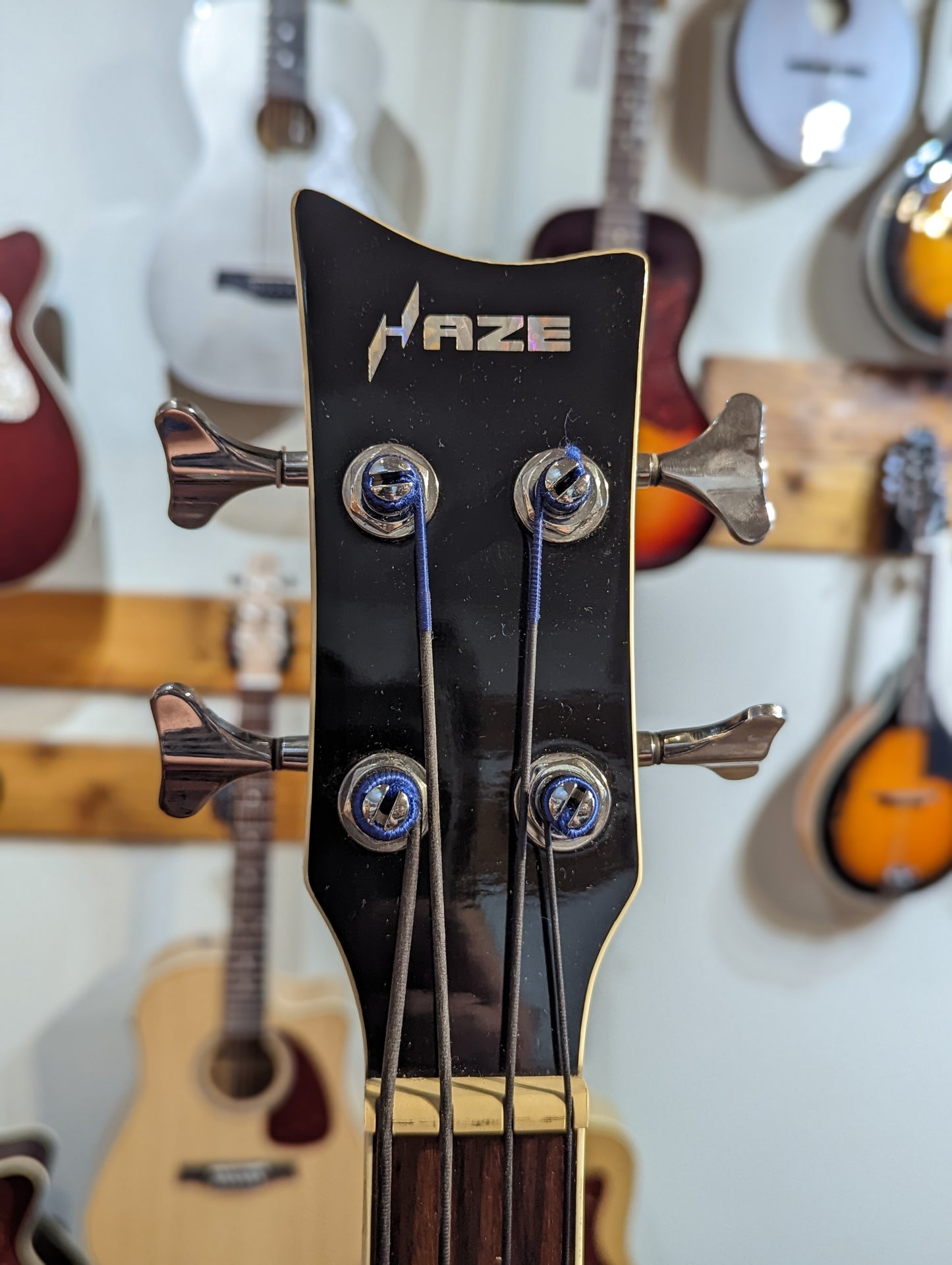 Haze FB-711BCEQ/BK Acoustic Bass w/Pickup & Cutaway