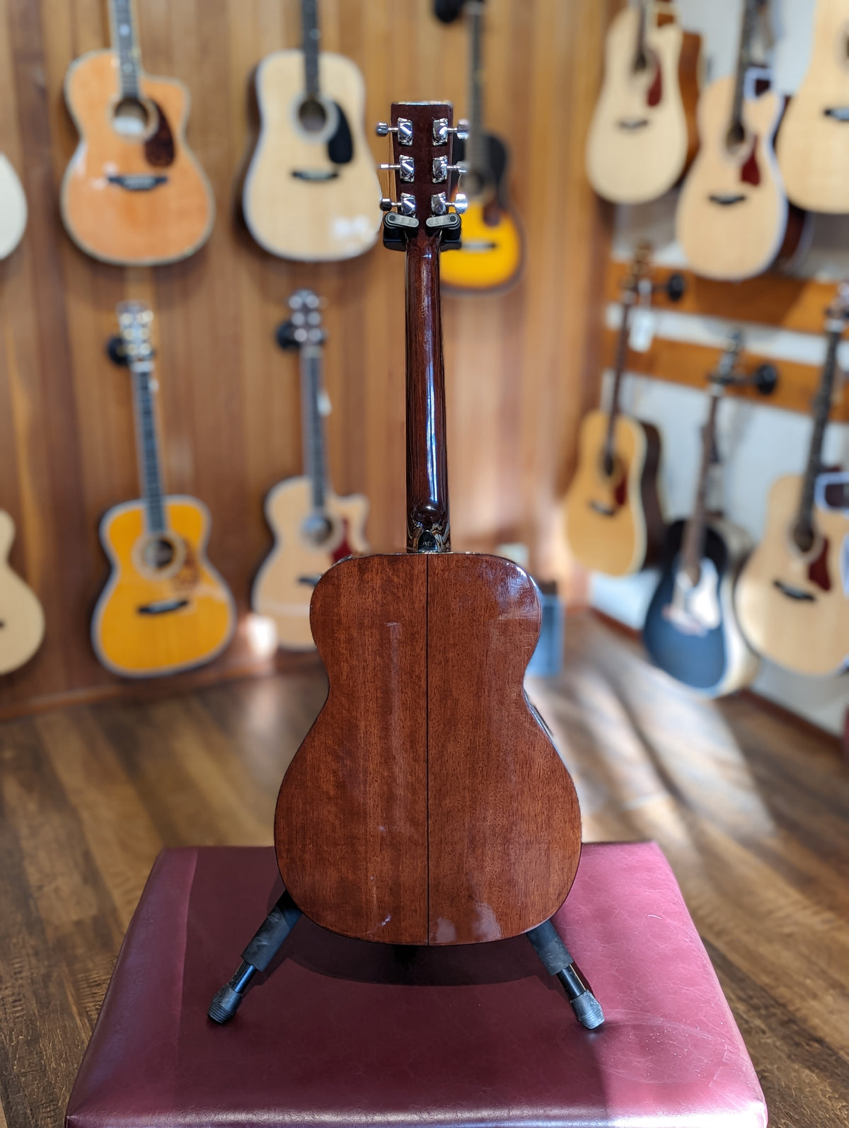 Mann AJ-205 OM Style Mahogany Acoustic Guitar w/Vintage Case (1980's)