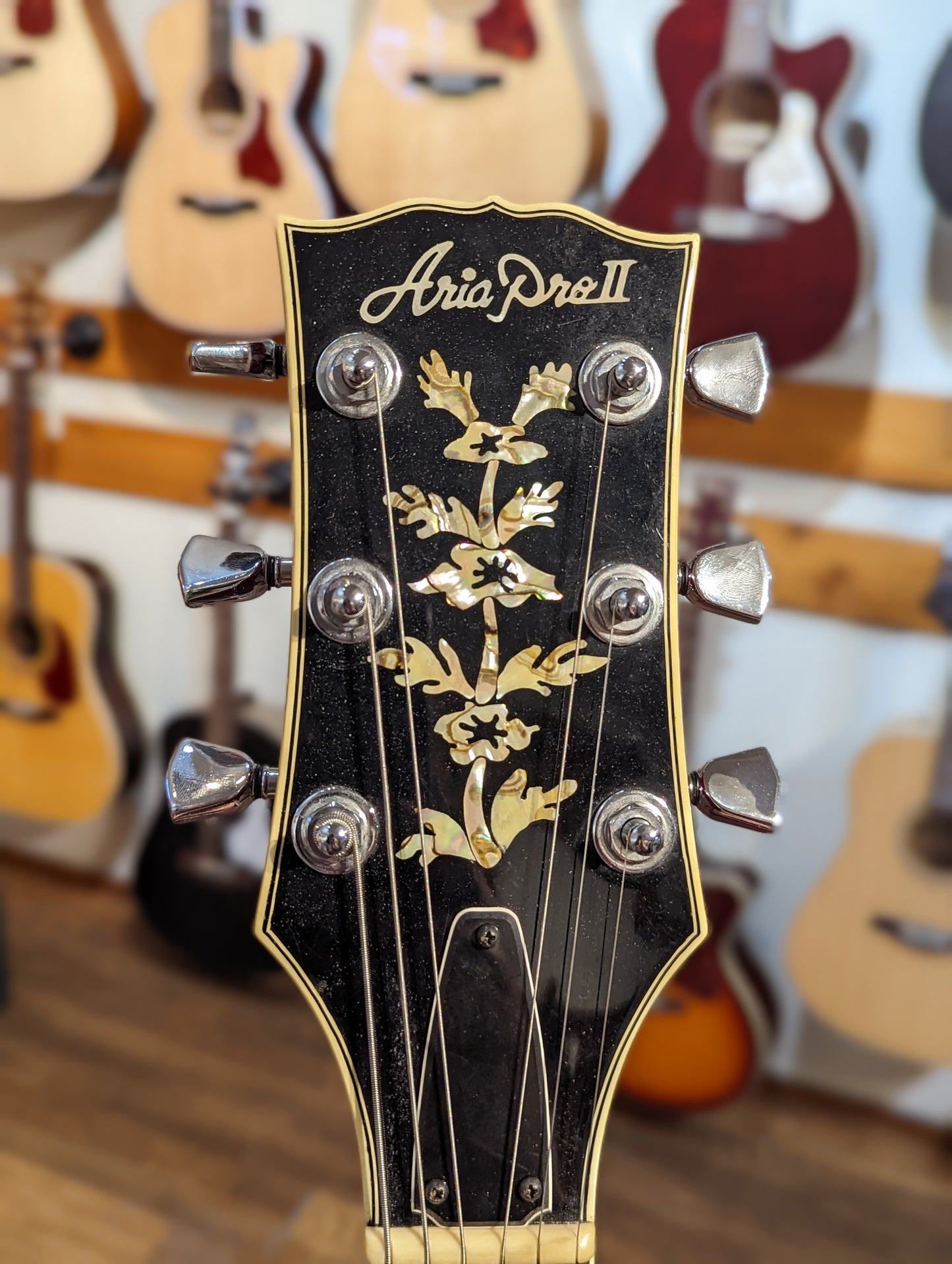 Aria AA615 Hollow Body Electric Guitar “Howard Roberts” Style w/Case (1970's)