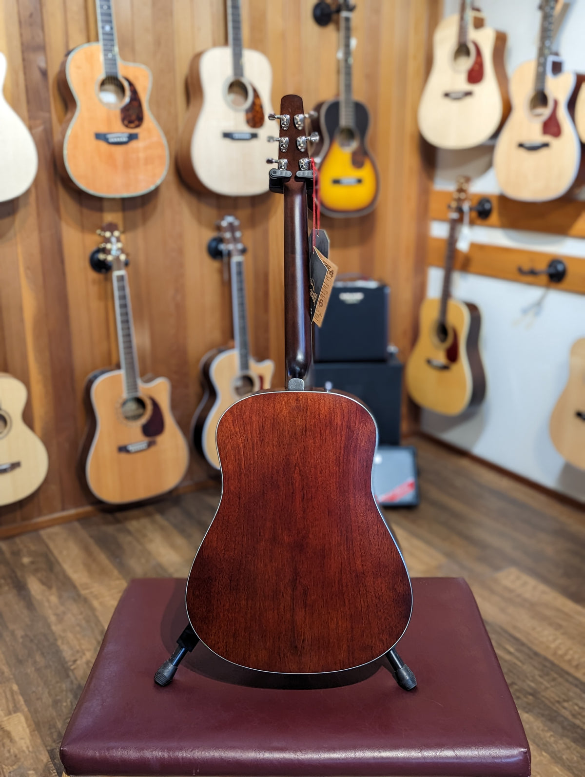 Seagull Guitars S6 Cedar Original Slim Acoustic Guitar w/Gig Bag (Store Demo)