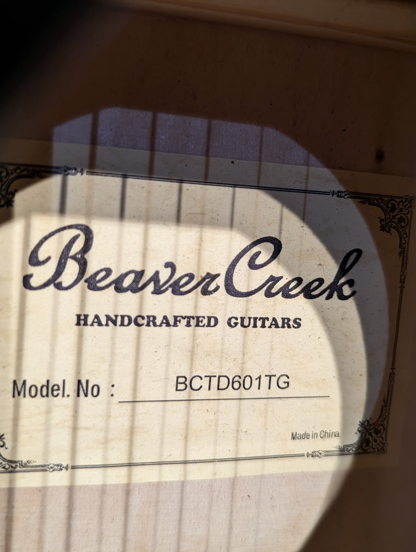 Beaver Creek BCTD601TG 3/4 Sized Acoustic Guitar w/Gig Bag (Used)