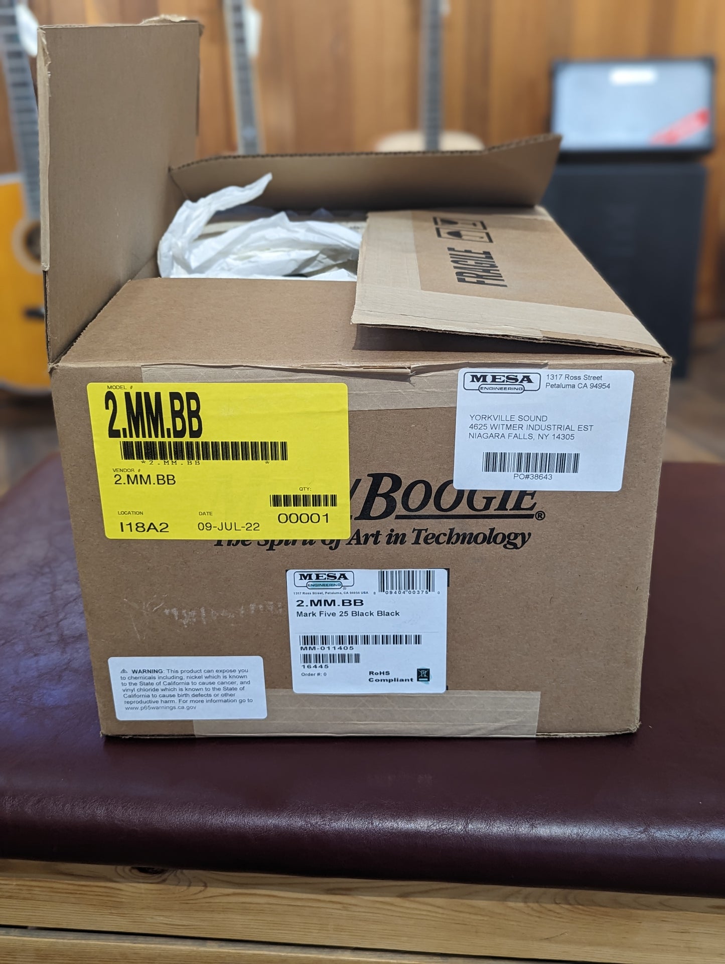 Mesa Boogie Mark V 25 Watt Head - Black Taurus (Demo)