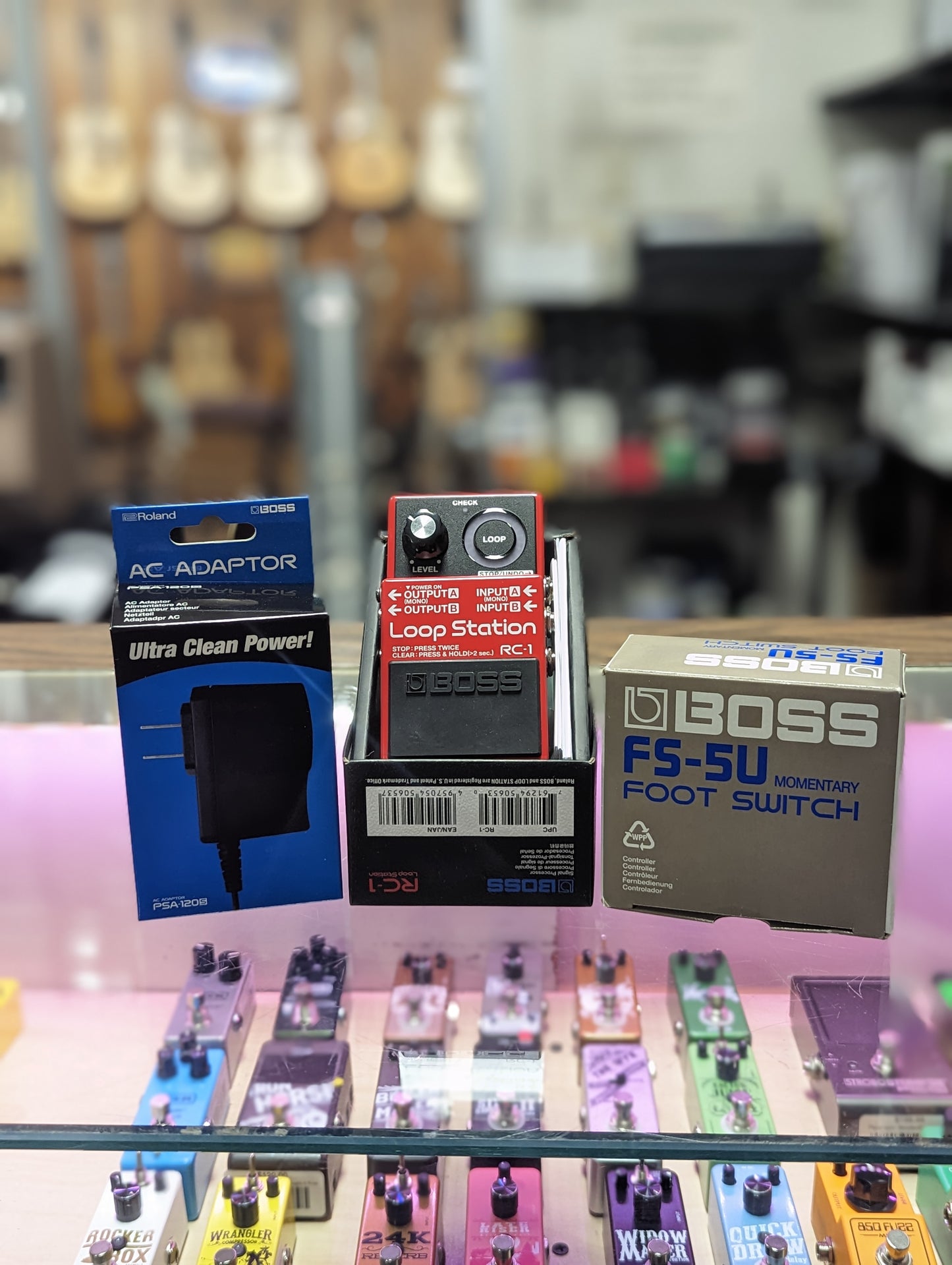 Boss RC-1 Looper Bundle w/FS-5U Footswitch & PSA-120S Power Supply (Demo)