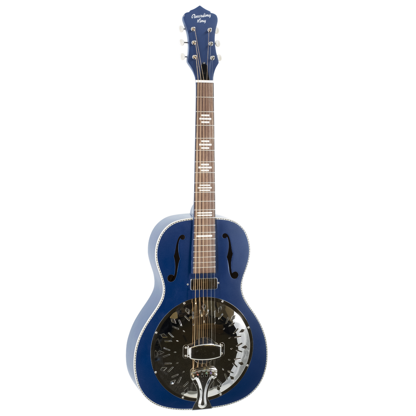 Recording King Dirty 30's Minni Bucker Resonator Guitar - Wabash Blue
