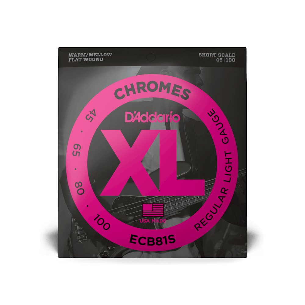 D'addario Chromes Flat Wound Bass Strings