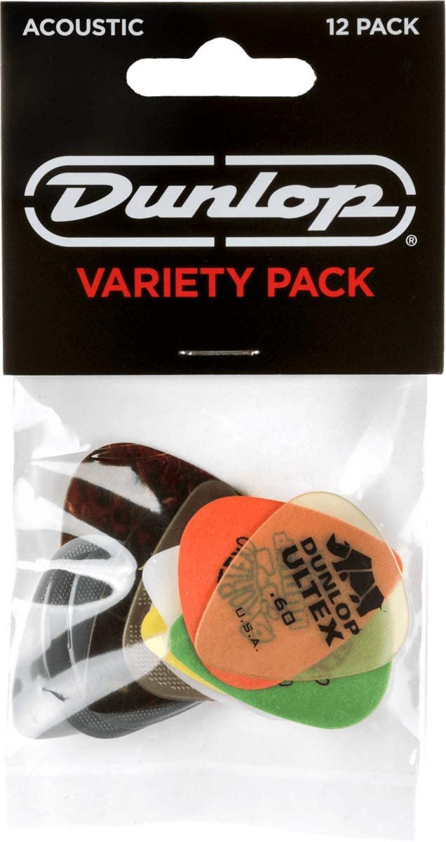 Dunlop PVP112 Acoustic Picks Variety Pack - 12 Picks