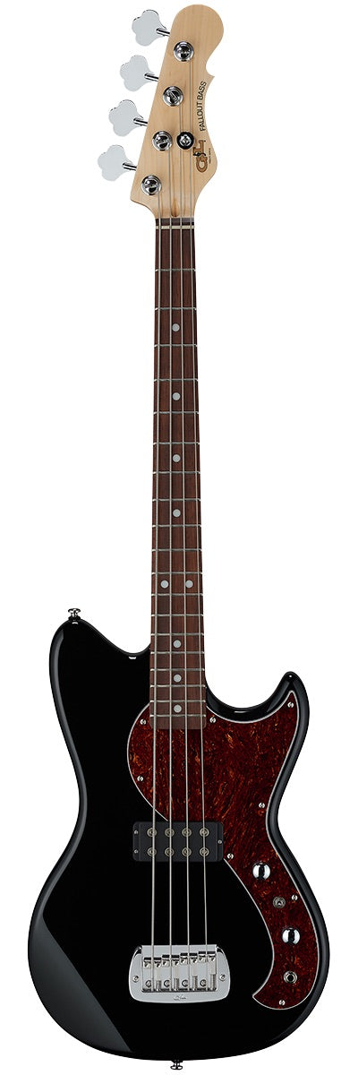 G&L Tribute Fallout Short Scale Bass Guitar - Jet Black