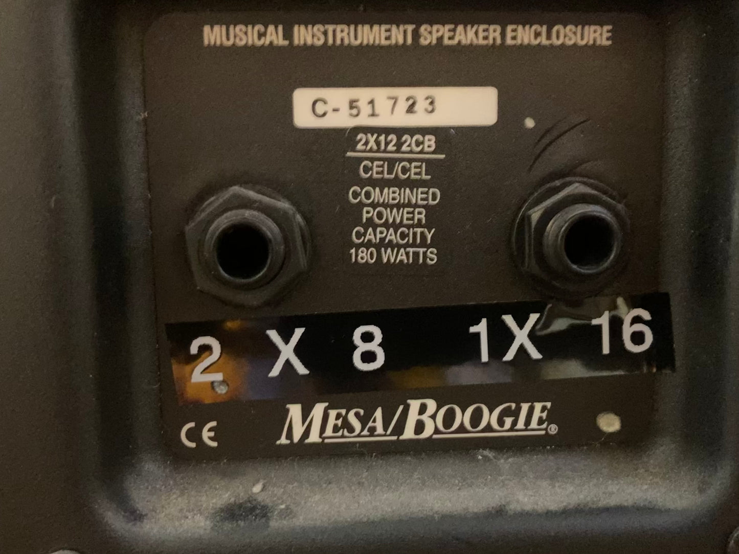 Mesa Boogie 2x12 2CB Cabinet (Used)