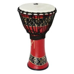 Toca SFDJ-10RP Freestyle Rope Tuned 10-Inch Djembe - Bali Red Finish