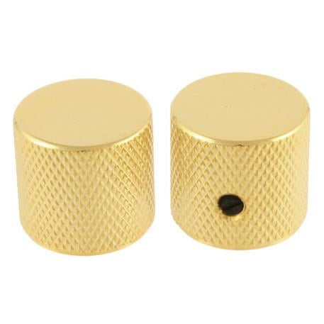 All Parts MK-0115 Gold Metal Barrel Knobs - 2 Pack