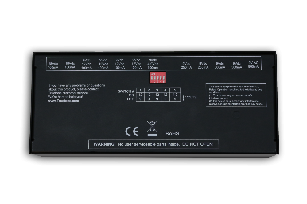 True Tone CS12 Isolated Pedal Power Supply