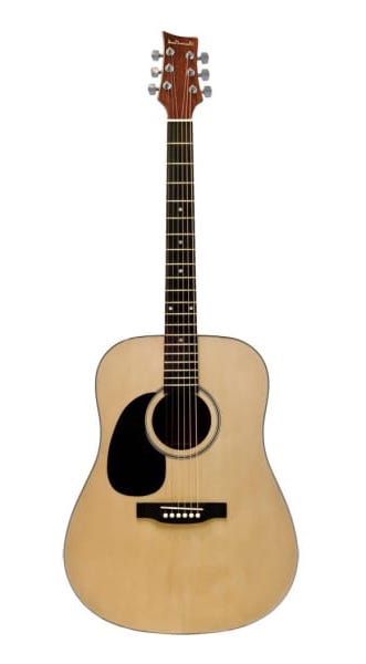 Beaver Creek Full Size Acoustic Guitar w/Gig Bag - Multiple Colors
