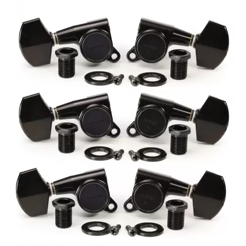 Gotoh SG381 Tuners - Large Knob 3 Per Side - Black