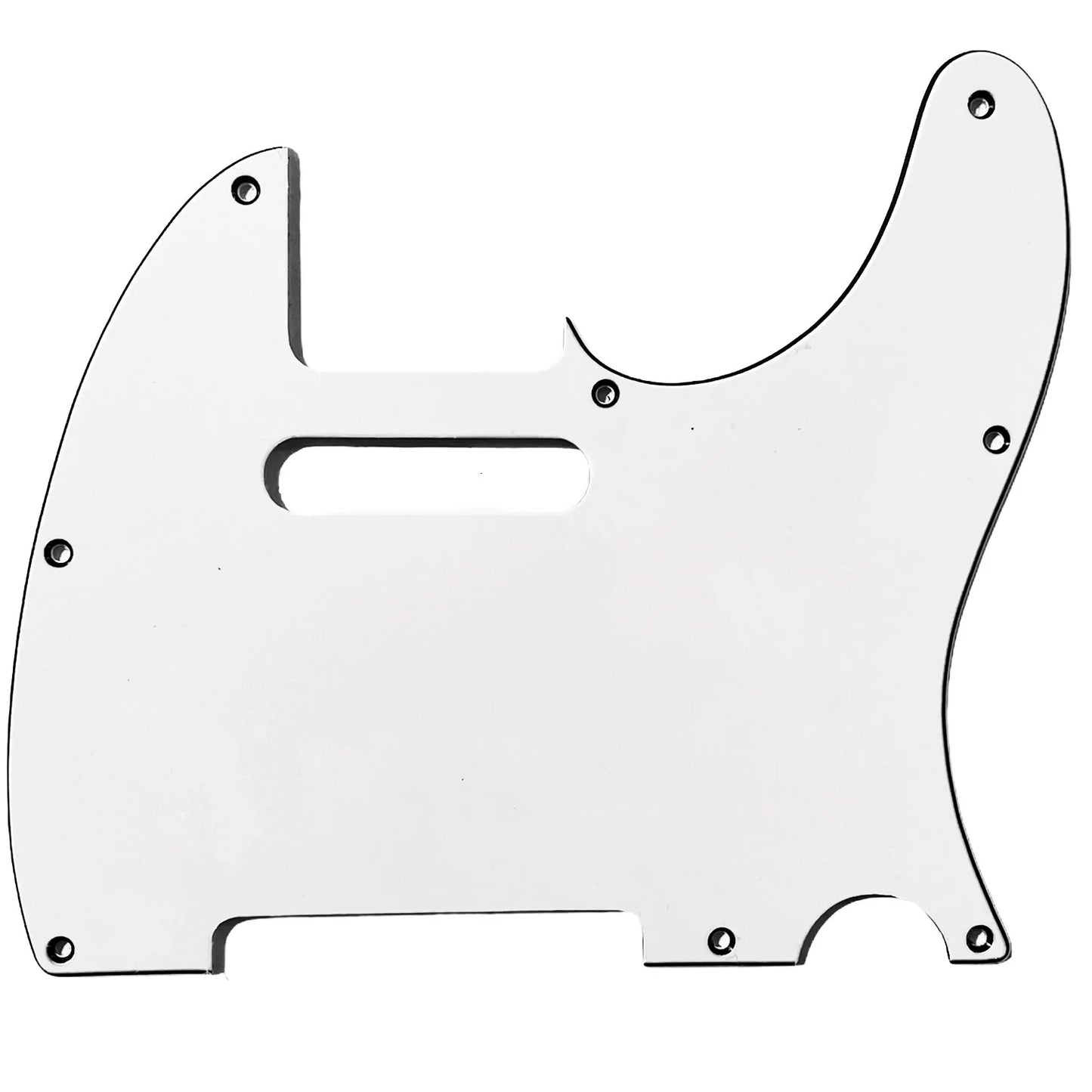 AllParts PG-0562-035 8-Hole Telecaster Pickguard - 3-Ply White