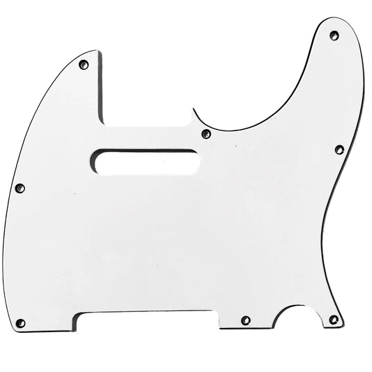 AllParts PG-0562-035 8-Hole Telecaster Pickguard - 3-Ply White
