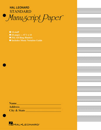 Standard Manuscript Paper (Yellow Cover)