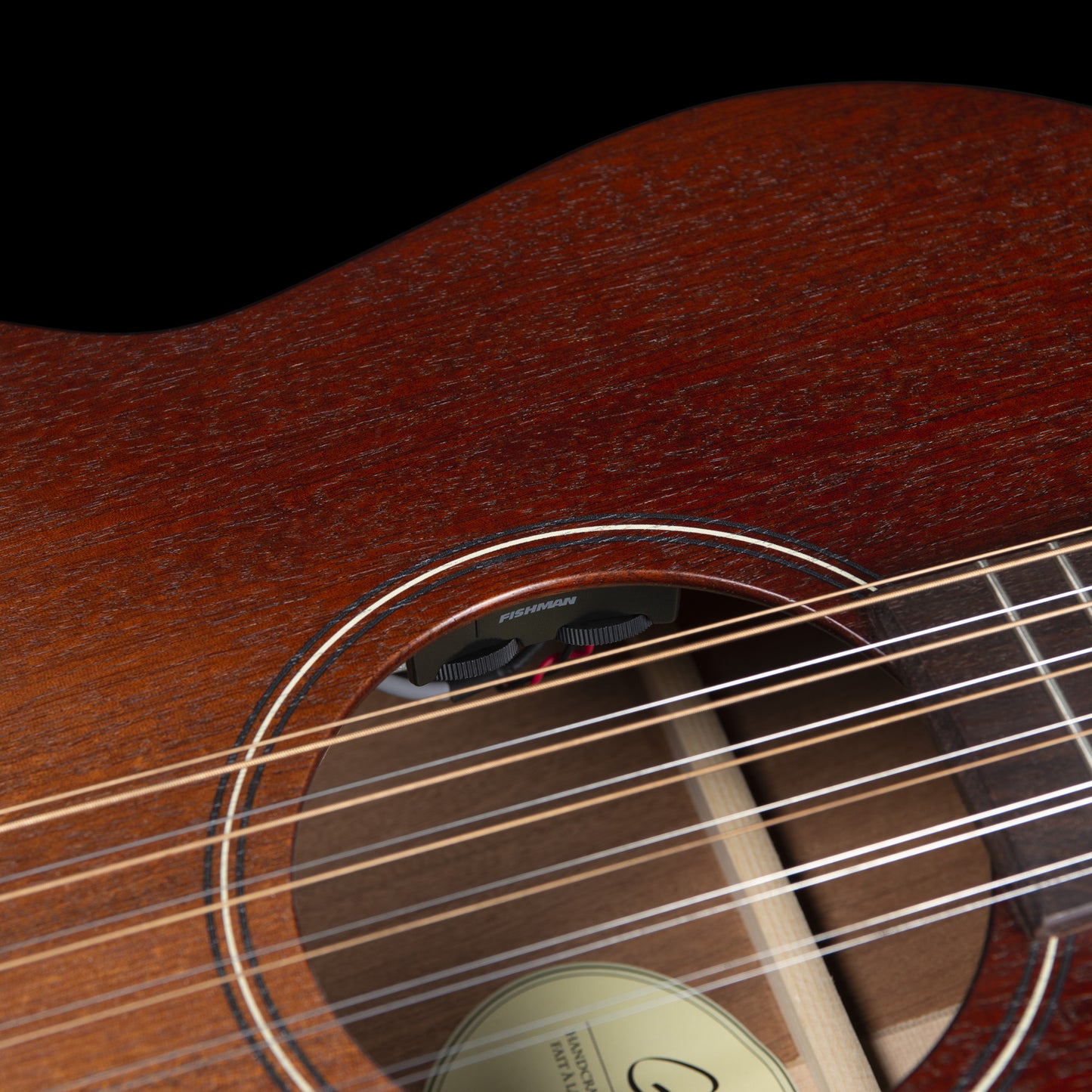 Godin Mahogany Folk 12-String Acoustic/Electric Guitar w/Gig Bag - Rustic Burst