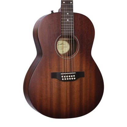 Godin Mahogany Folk 12-String Acoustic/Electric Guitar w/Gig Bag - Rustic Burst