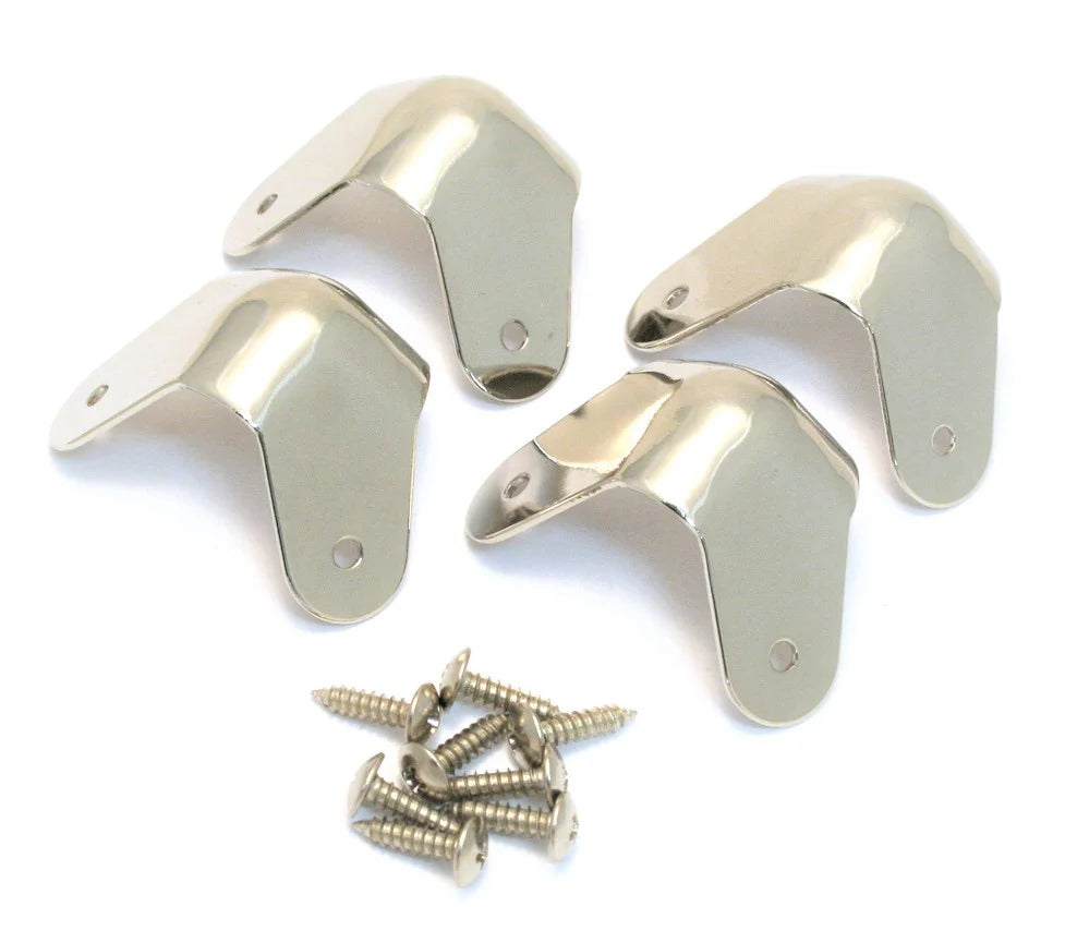 Fender Pure Vintage 2-Screw Mount Amplifier Corners - Nickel