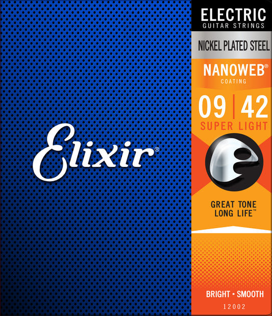 Elixir Nanoweb Coated Electric Guitar Strings