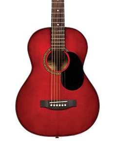 Beaver Creek 3/4 Size Acoustic Guitar w/Gig Bag  - Transparent Red