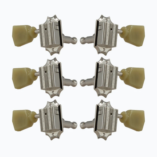 All Parts TK-7940-001 Grover 135 Series Vintage-Style 3x3 Key Set - Nickel