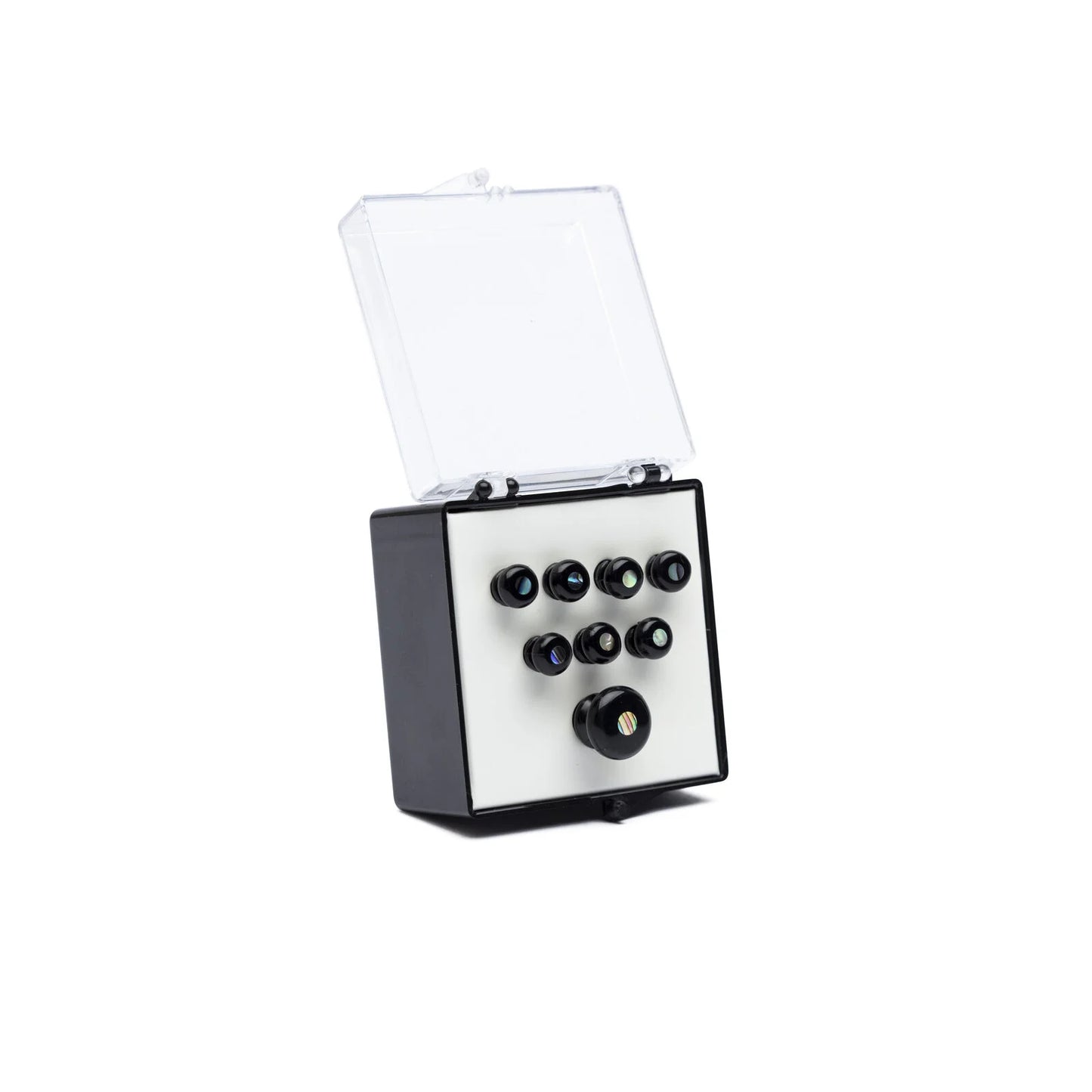 Martin Bridge & End Pin Set - Black w/Pearl Inlay