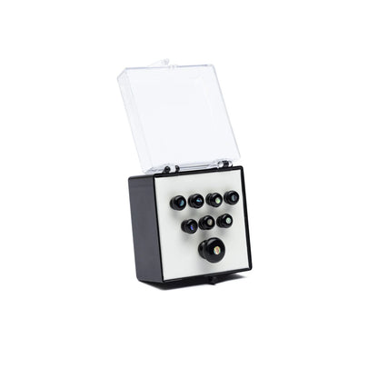 Martin Bridge & End Pin Set - Black w/Pearl Inlay