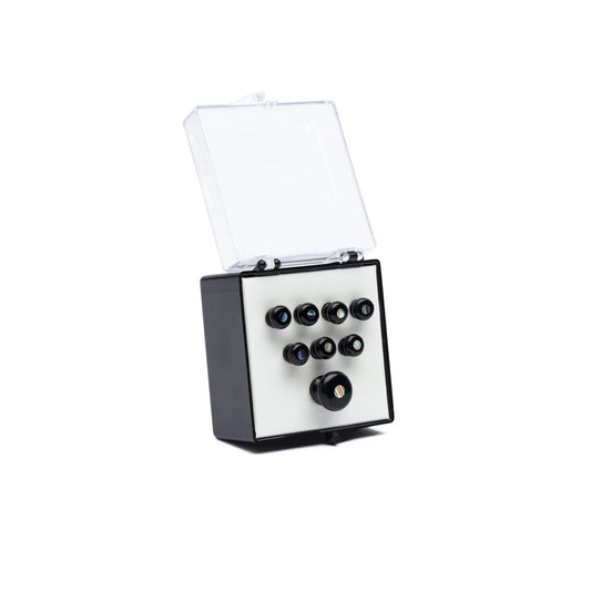 Martin Bridge & End Pin Set - Black w/Pearl Inlay