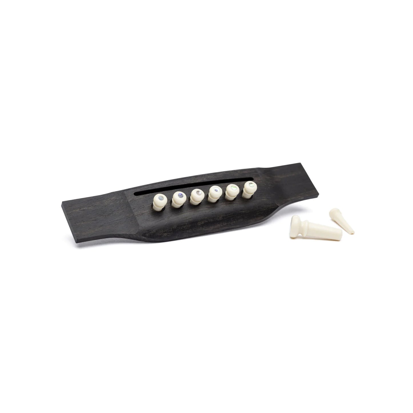 Martin Bridge & End Pin Set - White w/Pearl Inlay