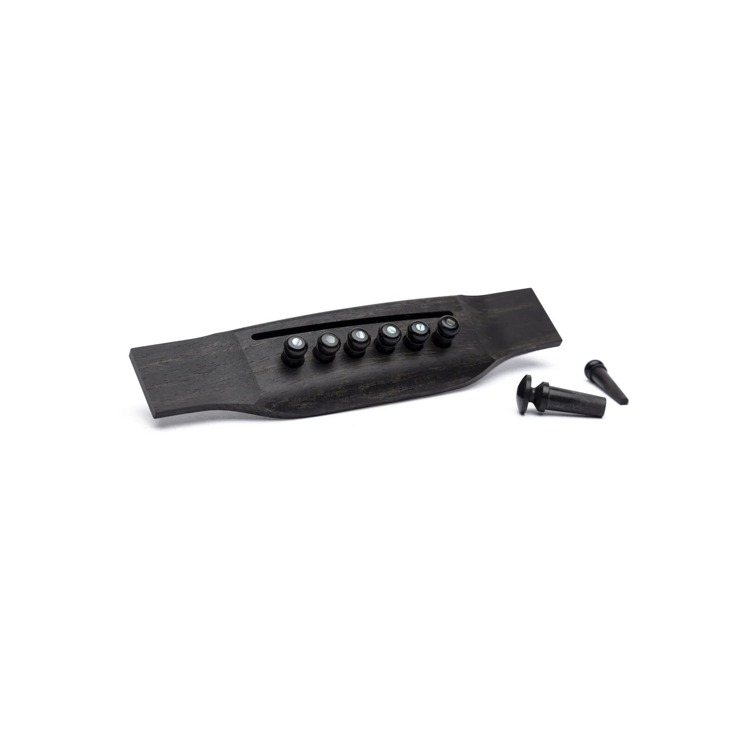 Martin Bridge & End Pin Set - Ebony w/Pearl Inlay