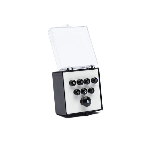 Martin Bridge & End Pin Set - Ebony w/Pearl Inlay