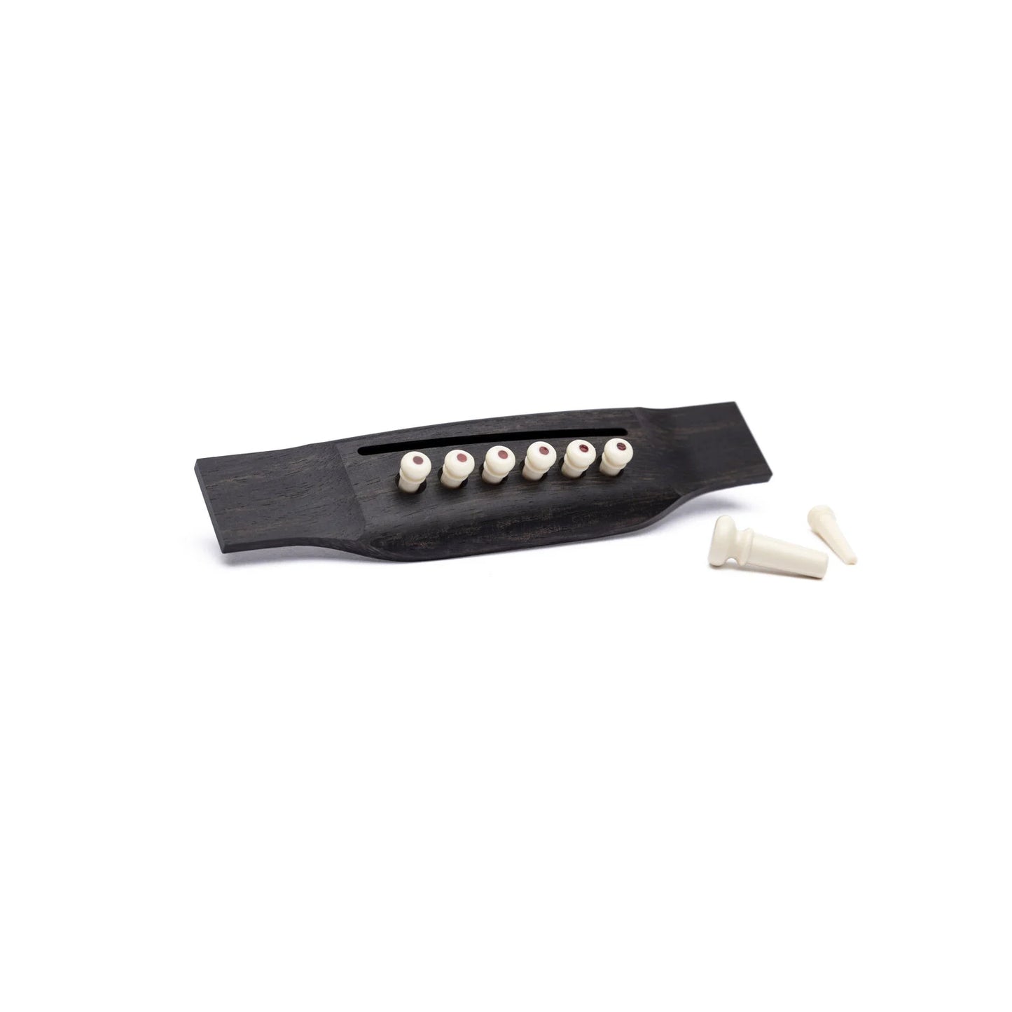 Martin Bridge & End Pin Set - White w/Tortoise Inlay