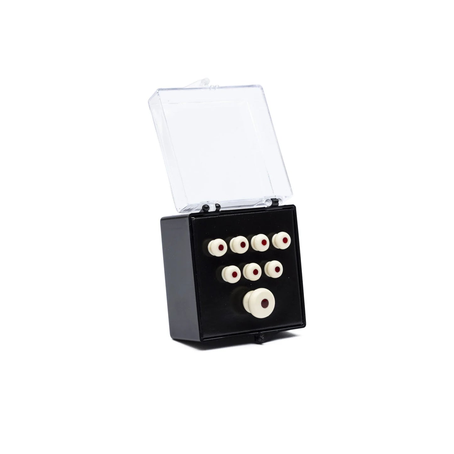 Martin Bridge & End Pin Set - White w/Tortoise Inlay