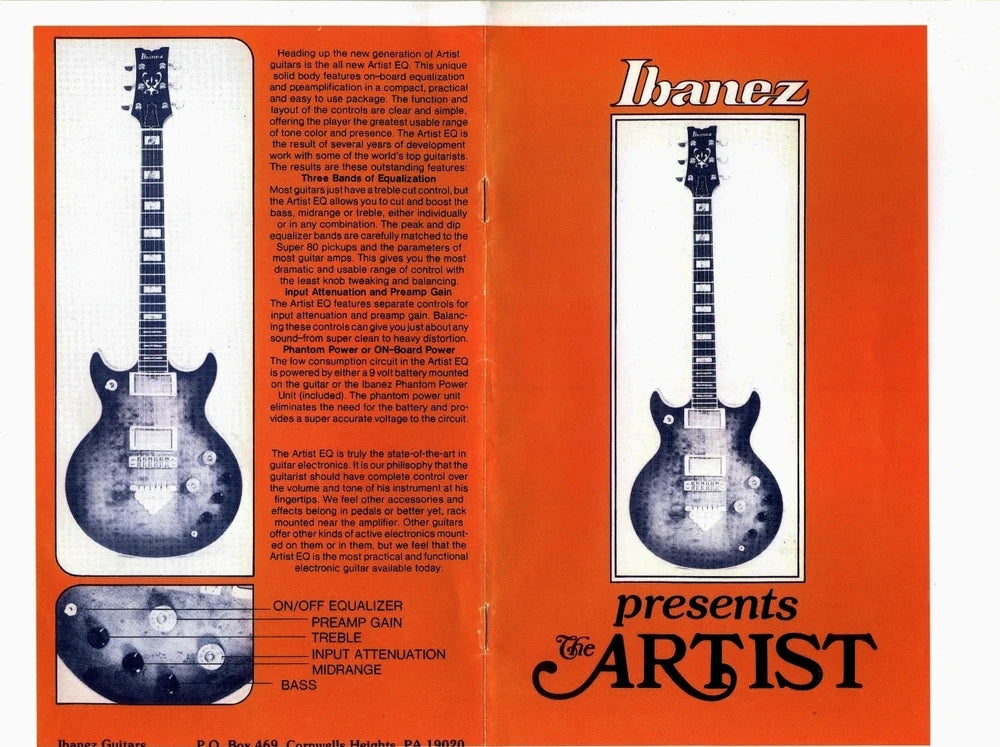 Ibanez 2622-AV Artist EQ Electric Guitar w/Case (1977)