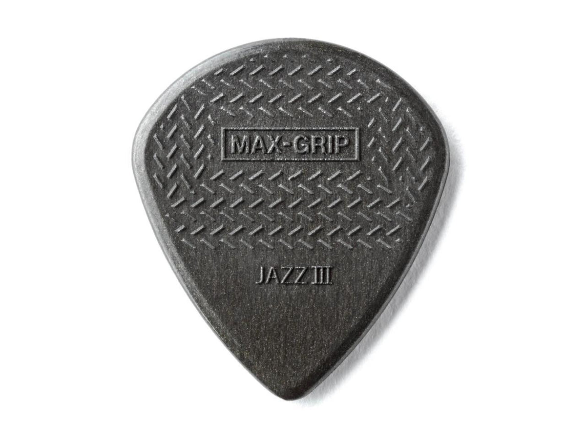 Dunlop Max-Grip Jazz III Carbon Fiber Pick Pack - 1.38mm/6 Pack
