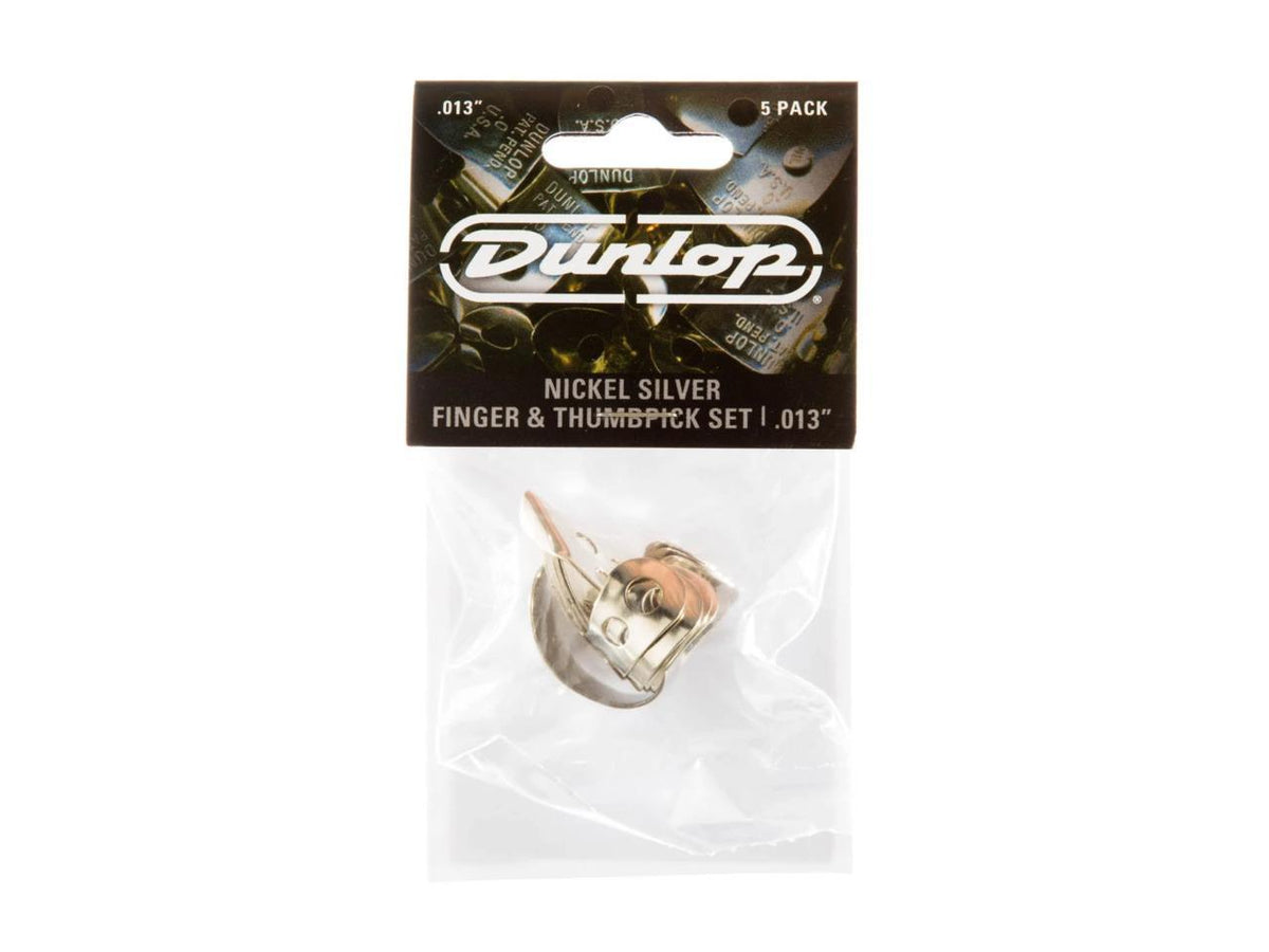 Dunlop Nickel Silver Finger & Thumb Pick Pack - 0.13