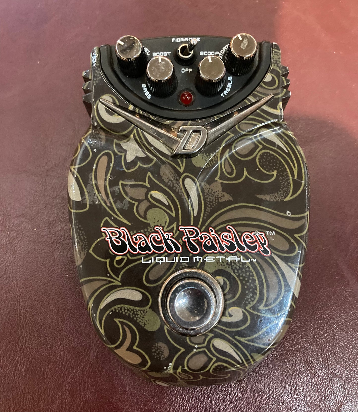 Danelectro Black Paisley Liquid Metal (Used)