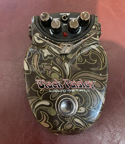 Danelectro Black Paisley Liquid Metal (Used)