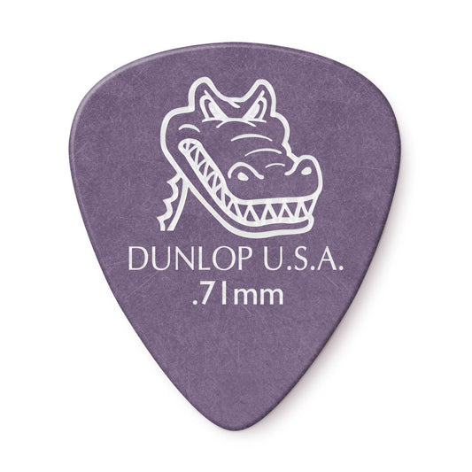Dunlop 0.71mm Gator Grip Guitar Pick (12/Bag)