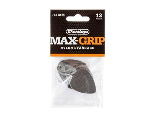 Dunlop 0.73mm Max-Grip Standard Pick Pack - 12 Picks