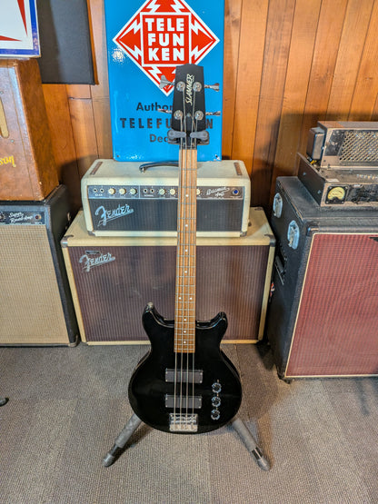 Hamer SB-4 Short Scale Passive Bass Guitar - Black (Used)